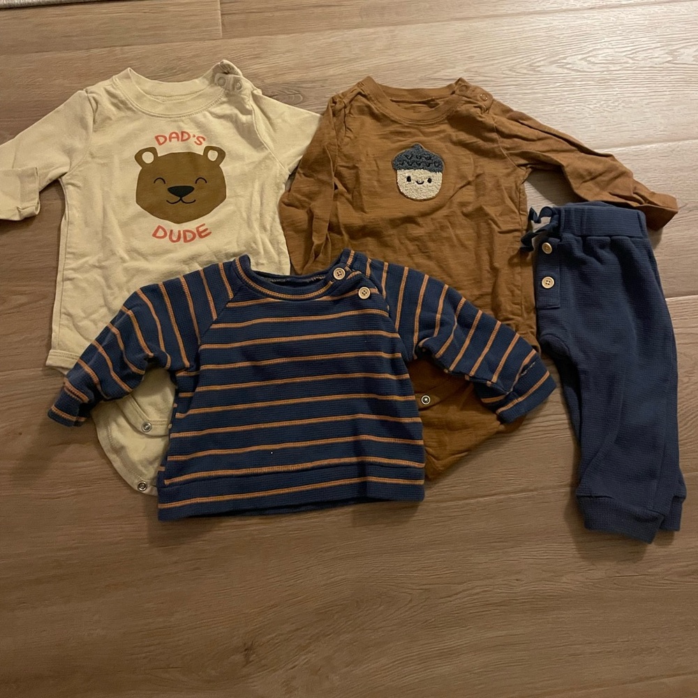 Lot of 12M Fall Baby Boy Clothes